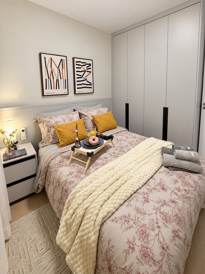 Apartamento de dois quartos com vista no Morumbi